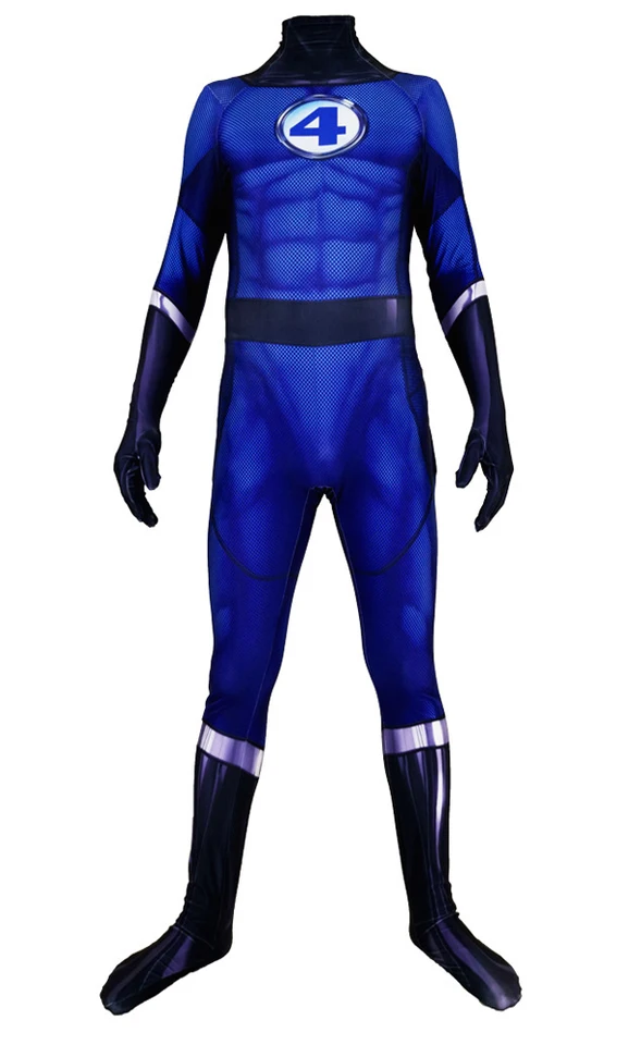 Fantastická štvorka Cosplay kostým Zentai Bodysuit Suit superhrdina Halloween kombinézy dospelých dospelých Kids Catsuit
