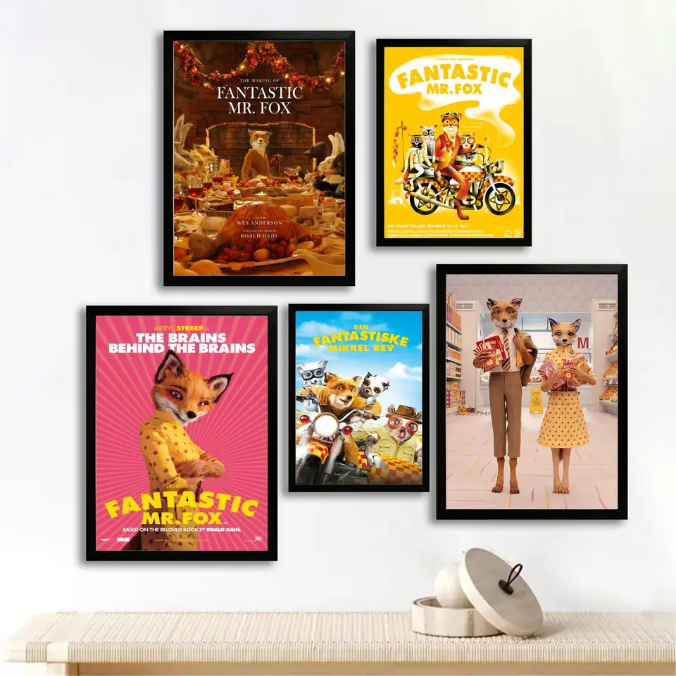 Fantastický pán Fox Canvas Art Art a Wall Art, Picture Print, Moderná rodinná spálňa, plagáty, dekoratívna maľba