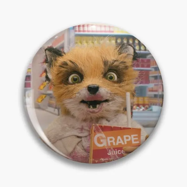 Fantastický pán Fox Juicy Soft Gutton Pin PIN Collar klopný špendlík Kreačný odznak roztomilý dekor Dámsky kovový kreslený milovník šperkov móda