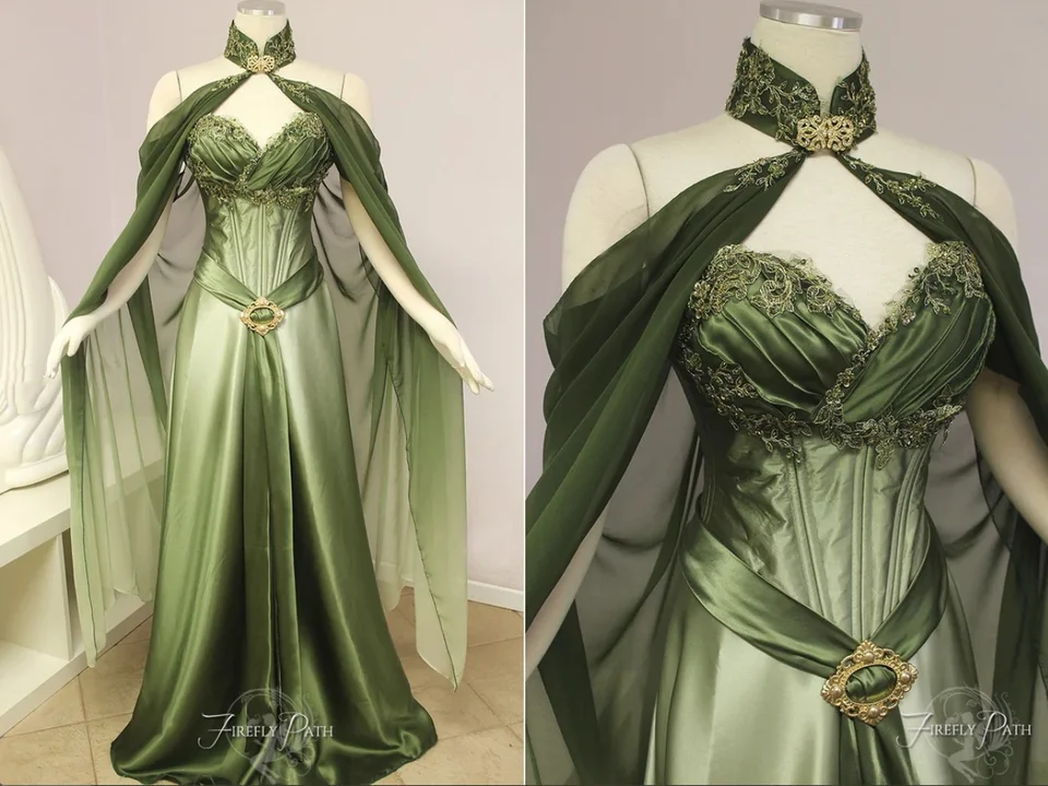 Fantasy Fairytale Elf Večerné šaty Vinobranie stredoveké viktoriánske korálkové aplikácie Lasce Up Long Custom فساتين للمناسket الرسمية