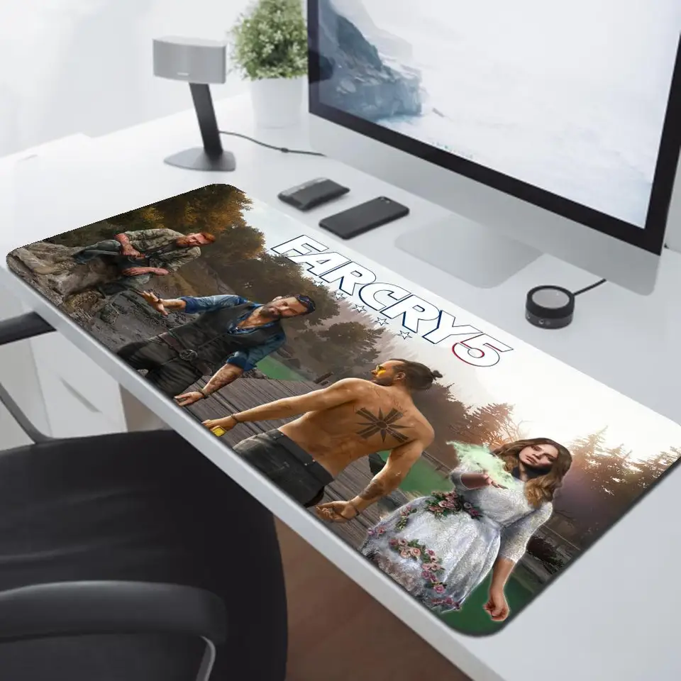Far Cry 5 MousePad Gamer Desk Desk Mouse Carpet Veľký myš Pad Anime PC Gaming Accessory