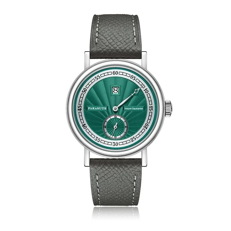 FaraSute Men Automatické hodinky módna skoková hodina 38 mm luxusné mechanické náramky zafíre 5ATM nepremokavé