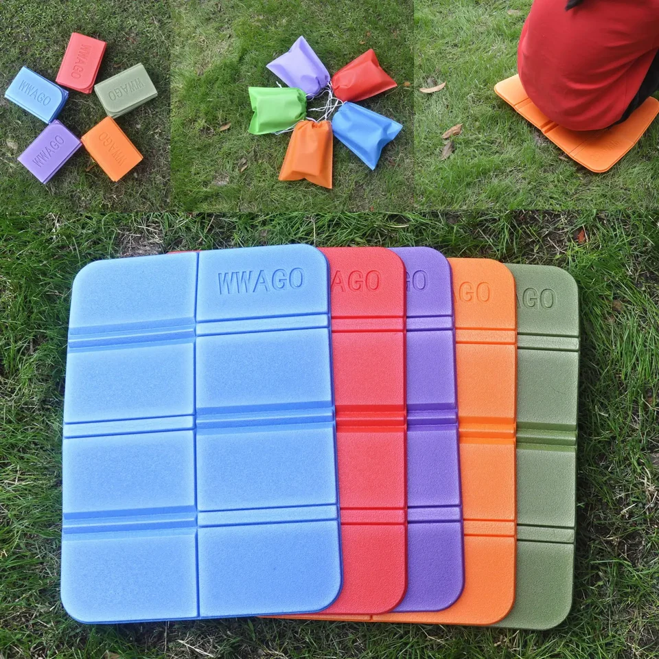 Farba XPE Outdoor Skladacie vankúše turistika Piknik cestovanie pod holým nebom prenosný nepremokavý vankúš s úložným vreckom na šnúrku