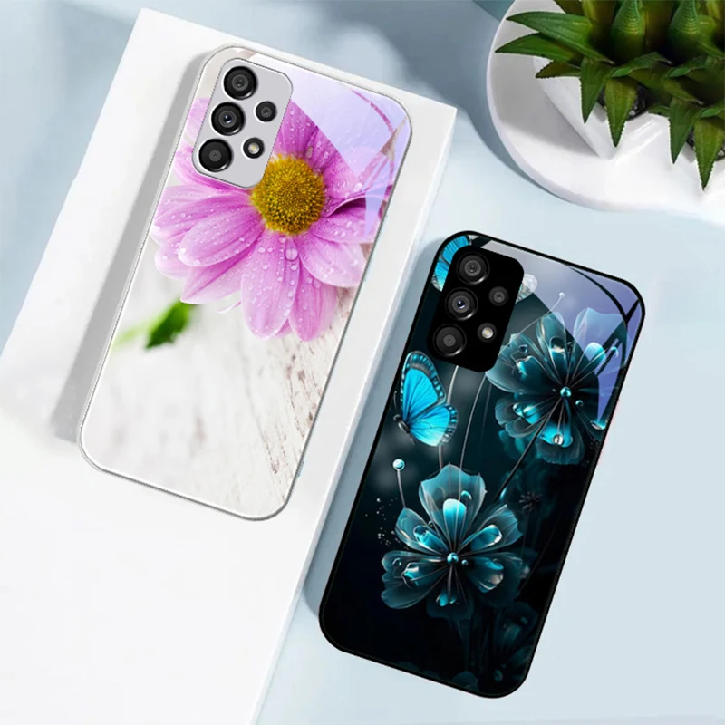 Farebná karikatúra pre Samsung Galaxy M01S M02S M04 M11 M12 Temperované sklenené puzdro M13 M34 M42 5G M20S M40S