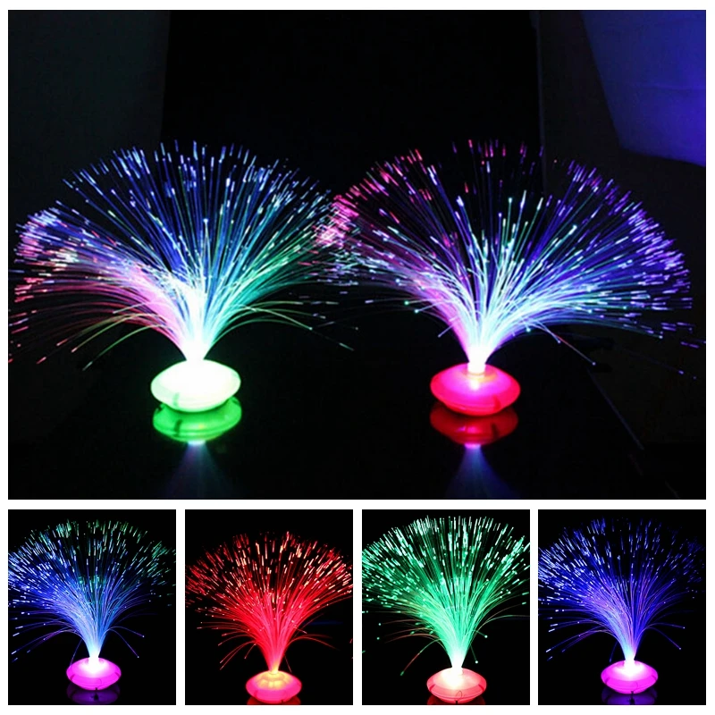 Farebné LED optické vlákno Lantern Light Night Atmosféra nočná lampa bez batérií domáce dodávky festival atmosféra svadba