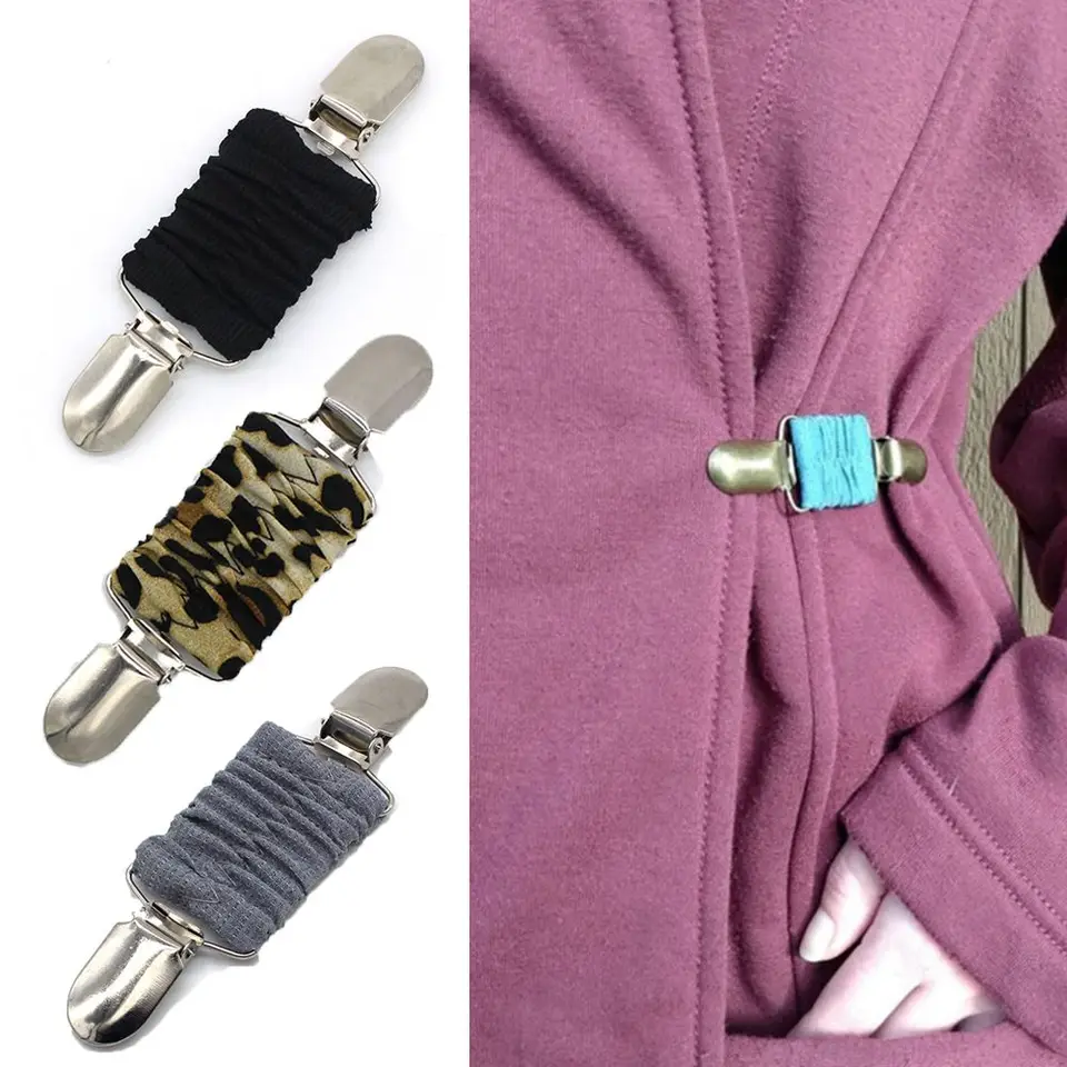 Farebné šaty sponky Zadné cinch pre ženy detské kardigan goliere Clips na utiahnutie šaty fit šaty Cinch Clips