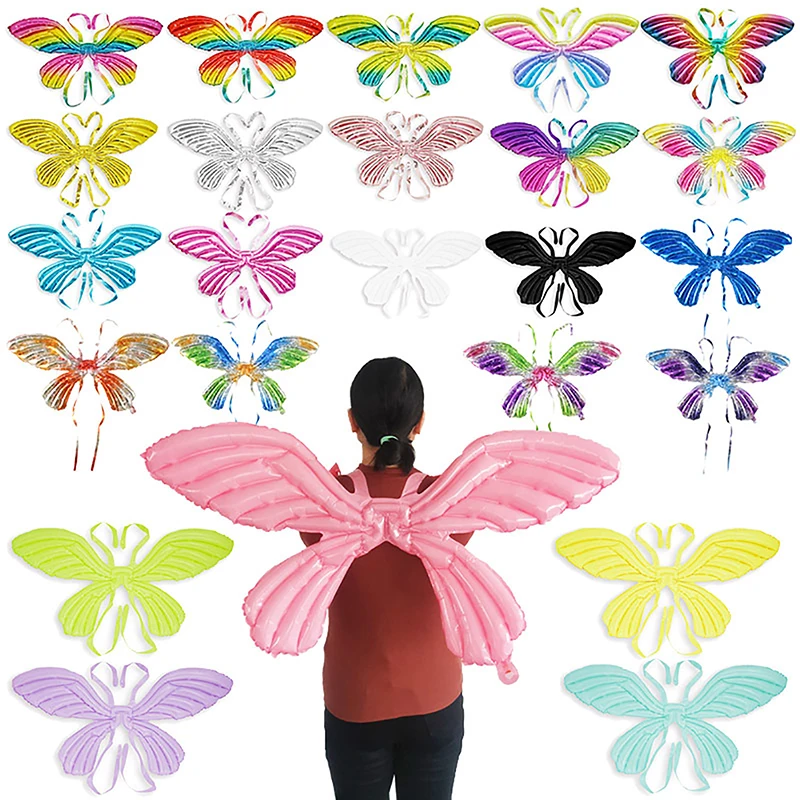 Farebný anjel Butterfly Wing Balón Všetko najlepšie