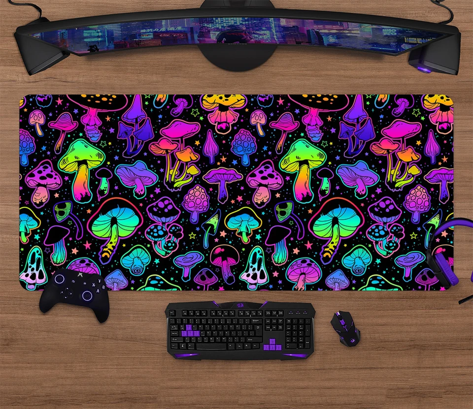 Farebný hubový herný stôl Pad Veľký herná myš Pad Pad kawaii myš Pad Office počítač Klávesnica Mat