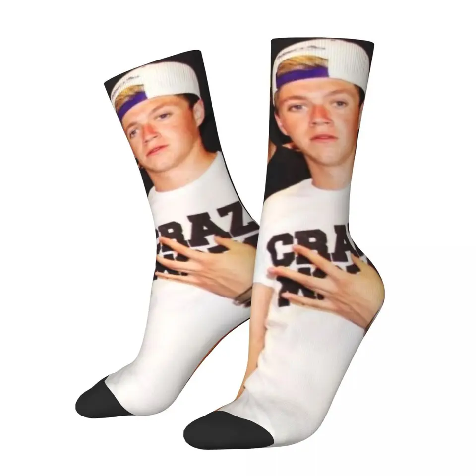 Farebný Narry Frat Boy Era Harry a Niall Horan Sports ponožky Polyester Middle Tube ponožky pre ženy