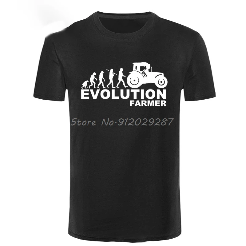 Farmár Evolution Mens T tričko Farming Tractor Fendt Claas Machinery s krátkym rukávom módna letná tlač Tričko