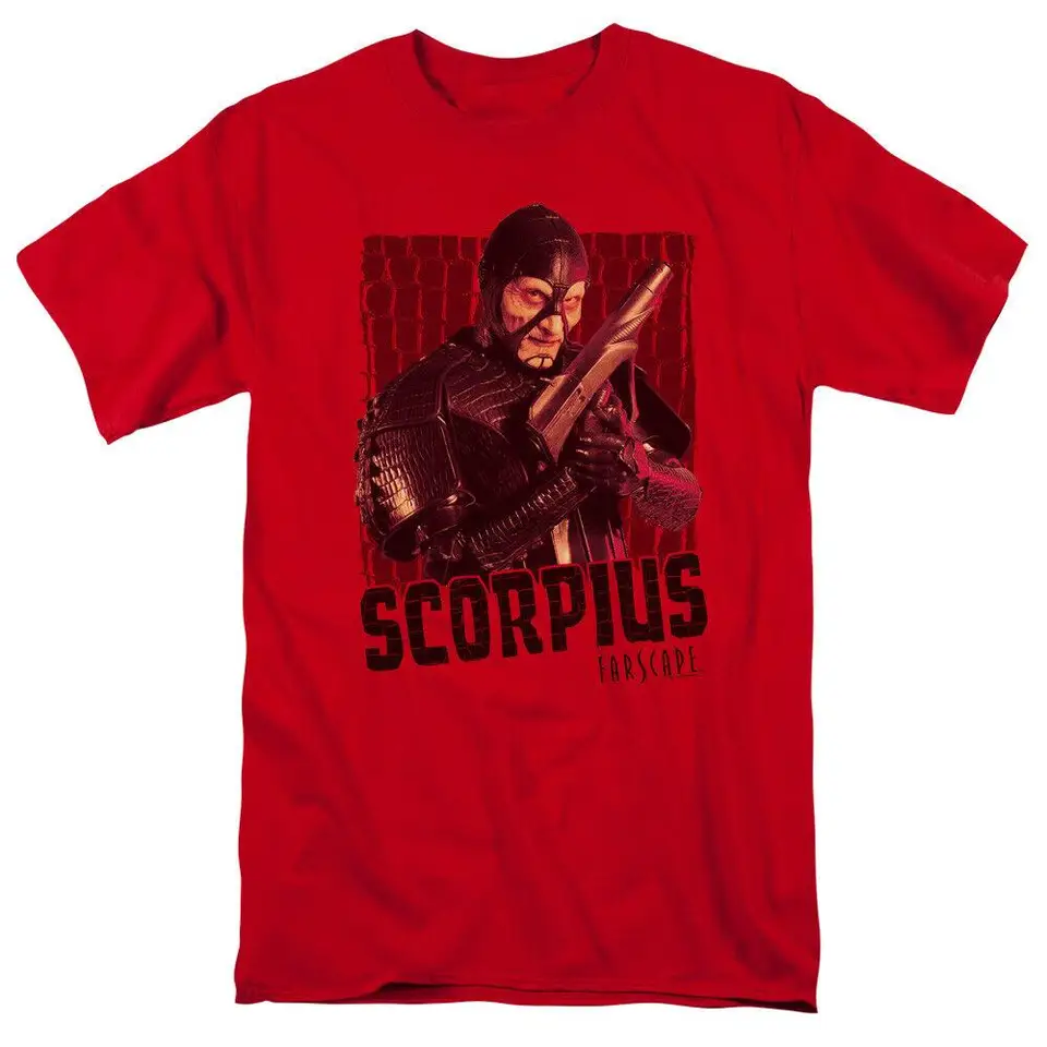 Farscape Scorpius T tričko s licenciou Sci-Fi Alien TV Show Classic Tee New Red