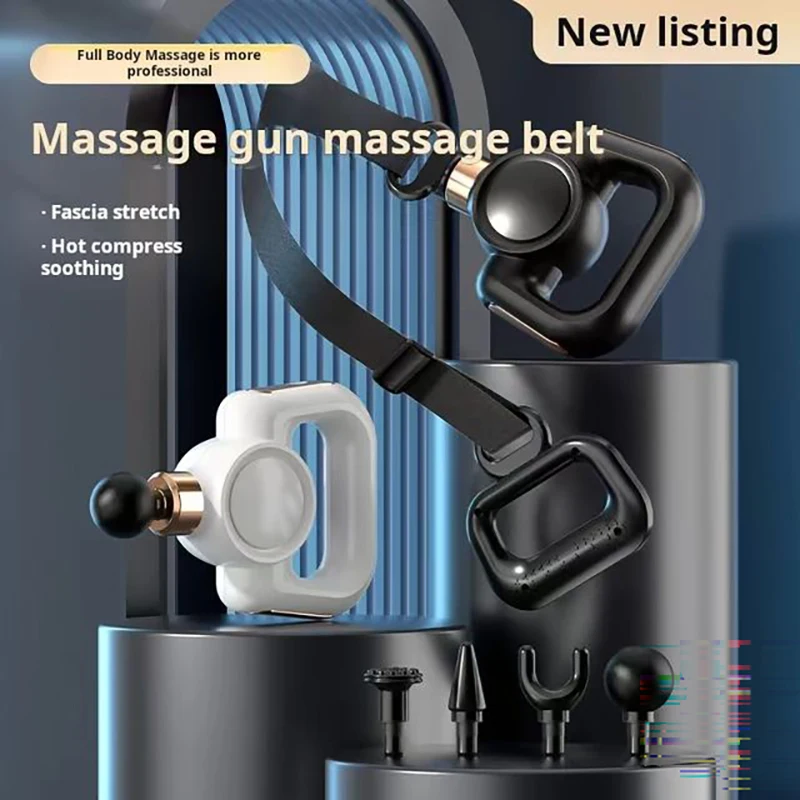 Fascia pištoľ s 5 úrovňami intenzity masáže a 4 úrovňou masážnej hlavy Vibrácie Vibrácie Vibrácie masážne masážny pás