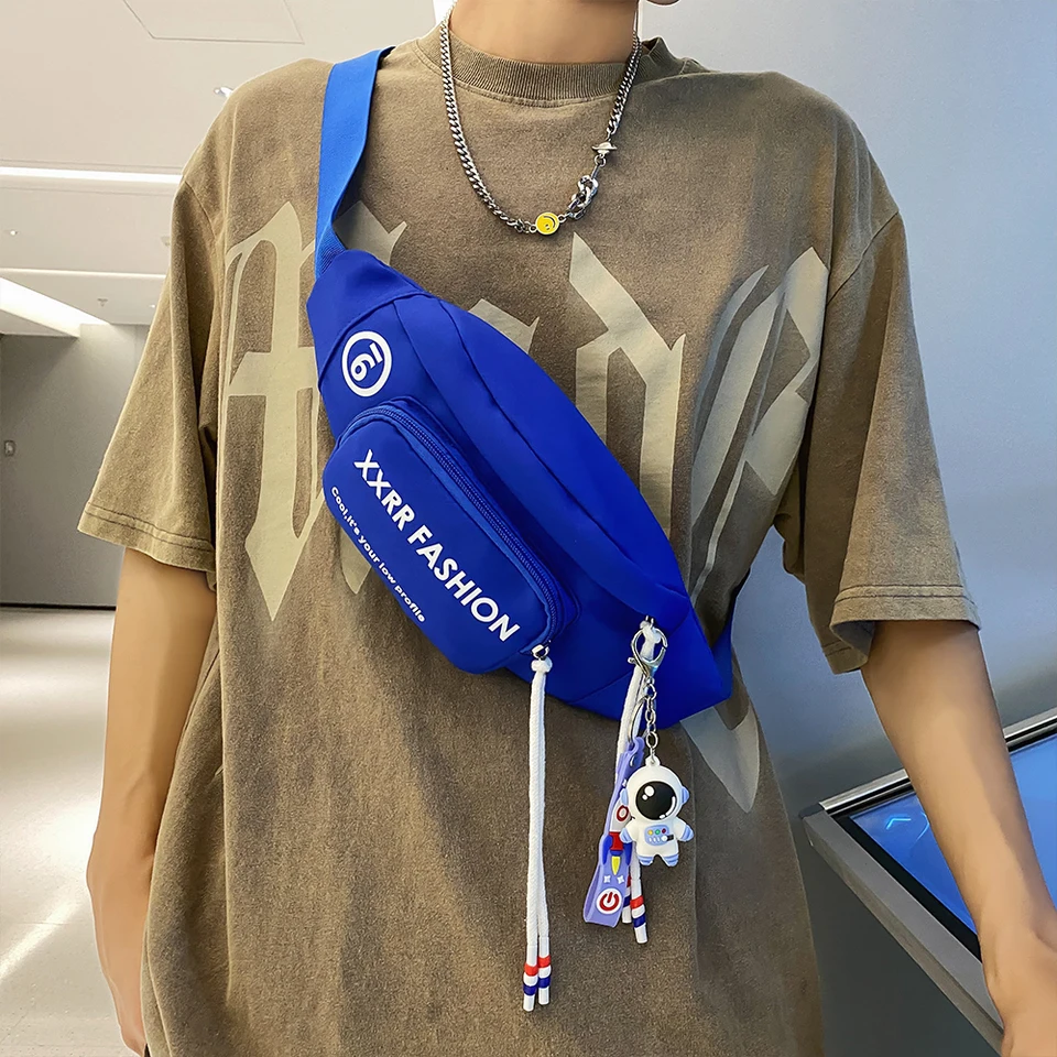 Fashion Casual Fanny Pack Korean Version of New Trend Pánske a dámske športy Running Fanny Pack Letter Fashion Lightweight