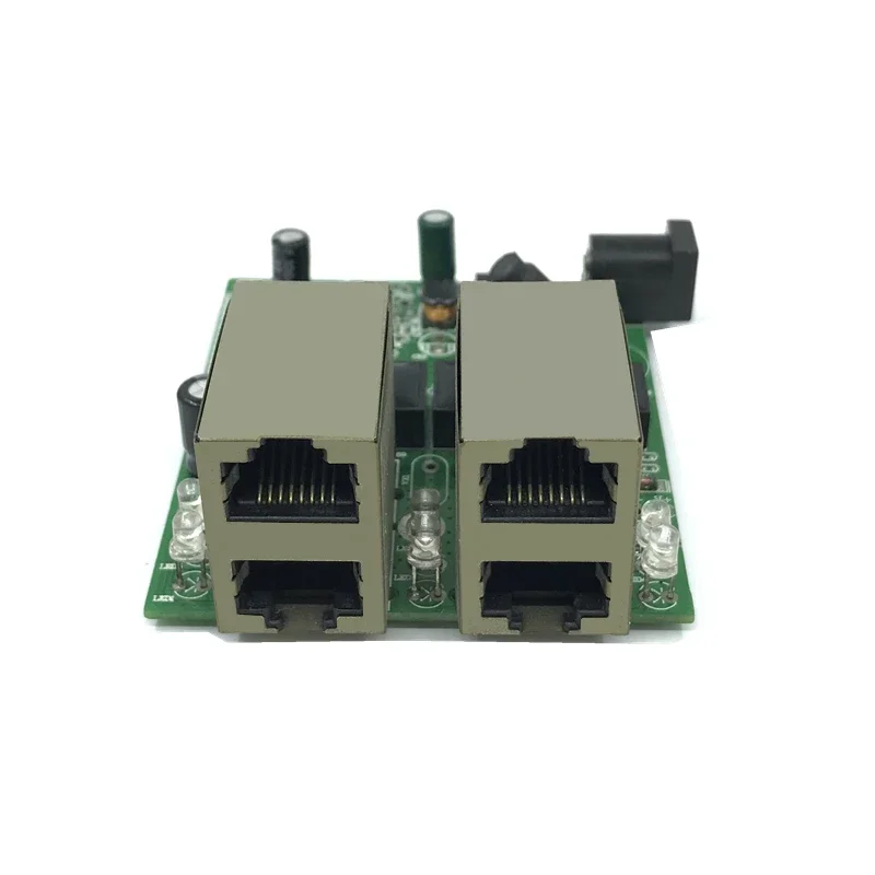 Fast Switch Mini 4 Port Ethernet Switch 10 /100 Mbps RJ45 Network Switch Hub PCB Module doska pre modul systémovej integrácie