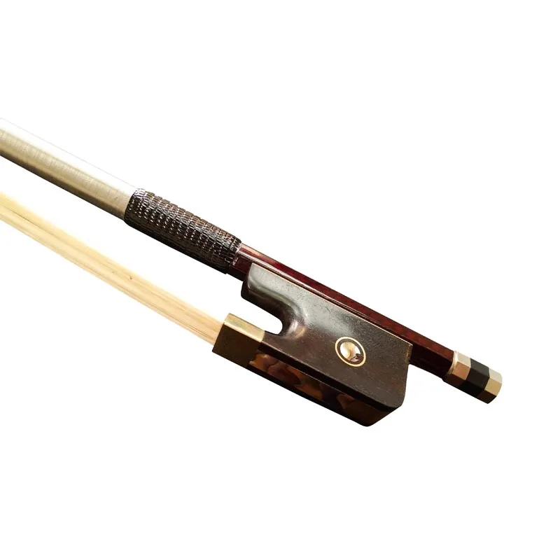 Fastking uhlíkových vlákien Cello Bow Color Plaid Plaid Fiber Bow Ebnoy Frog Mongolia Horsehair 4/4 3/4 1/2