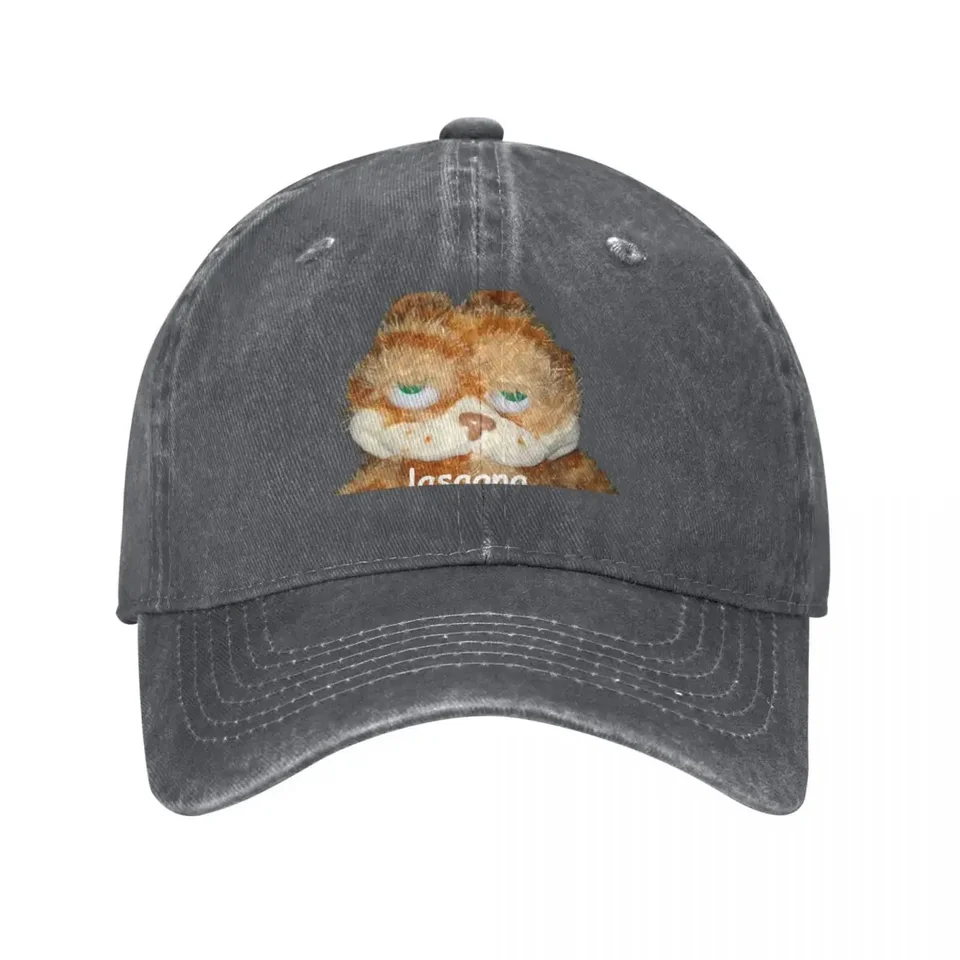 Fat Orange Cat Lasagna Baseball Cap Golf Hat Luxury Hat Rave Men Golf Wear