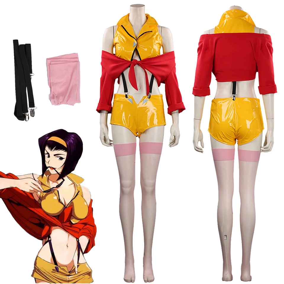 Faye Valentine fantasy anime kovboj cosplay bebop kostým maskovanie dospelých žien cosplay roleplay roleplay fantas outfits female