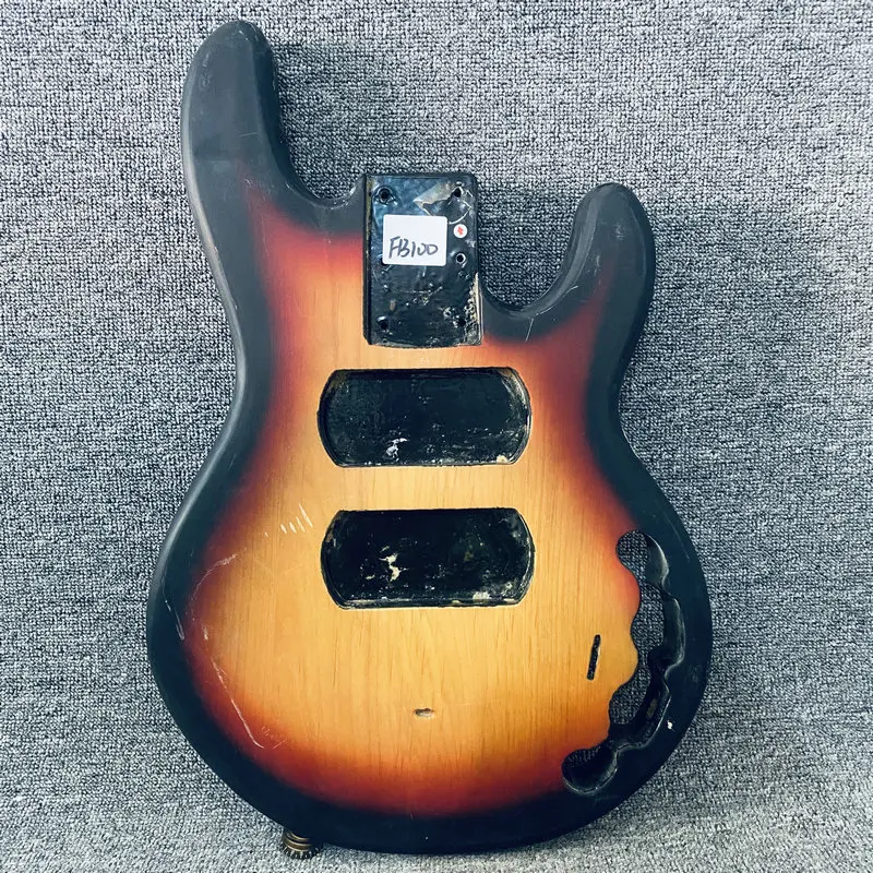 FB100 Musicman Style Electric Bass Body 4 alebo 5 String Version pre nahradenie a aktívne snímače pre domácich majstrov farby Sunburst