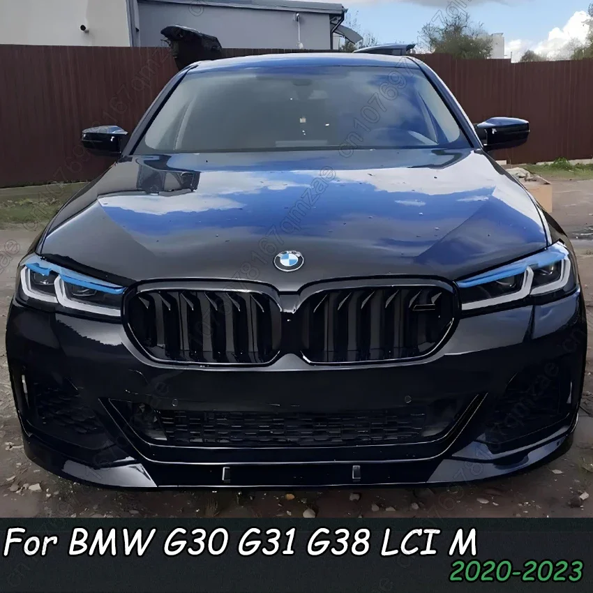 FD STYLE PREDNÝ BUHER BUMPER CANARD DIPFUSER SPOILER pre BMW 5 Series G30 G31 G38 LCI M 520I 520D 530I 530D M550I 2020-2023