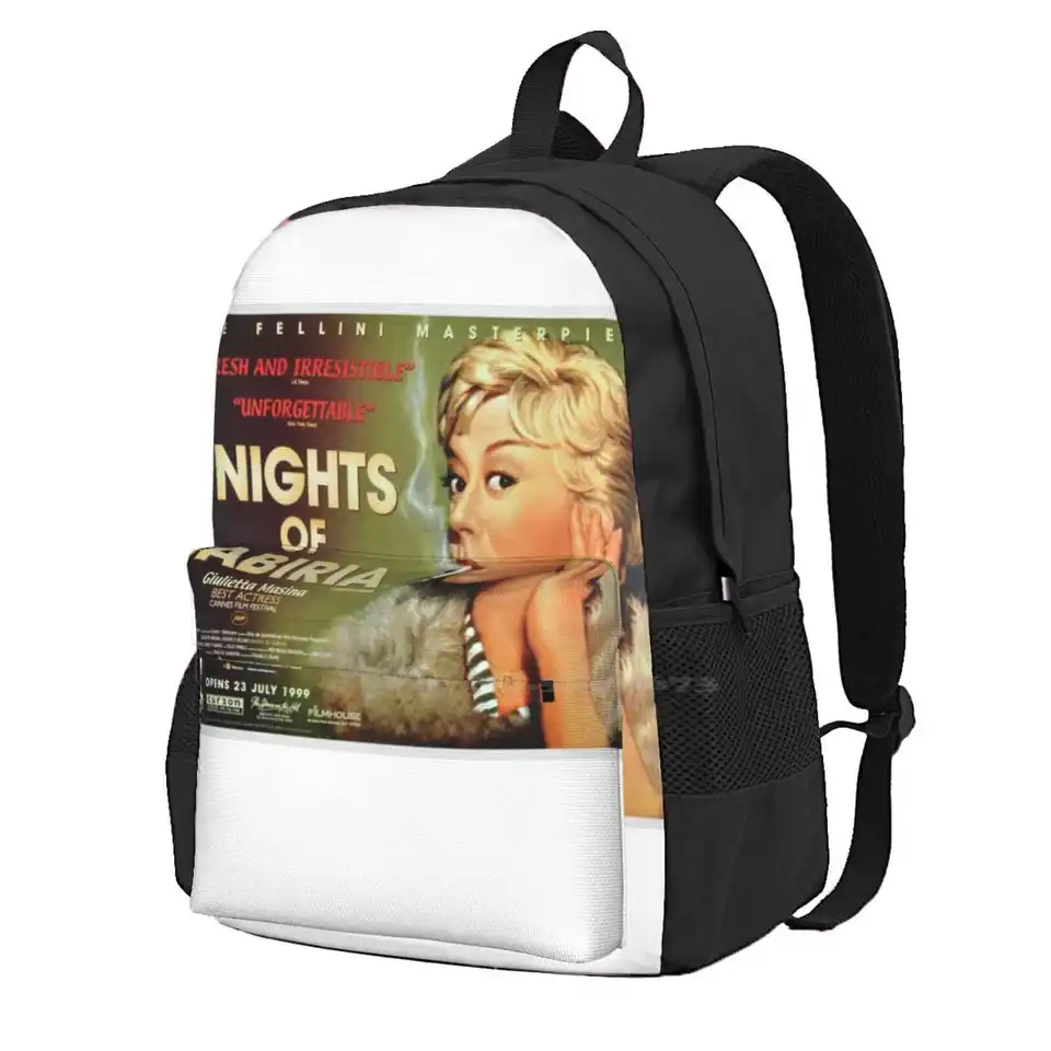 Federico Fellini Nights of Cabiria School Bag Batch Batoh laptop 15 palcov Federico Fellini 8 La Vita La Strada Nights