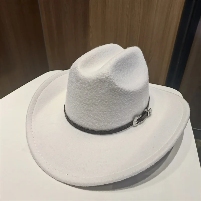 Fedoras Hat Man Hat Male Cowboy Western Cowboy Cowgirl Príležitostná pevná outdoorová ozdoba luxusná káva čierna biela Sombrero hombre