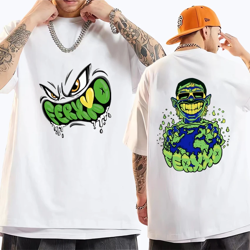 Feid ferxxo album Sixdo T košeľa 2024 Men Dámsky predaj Príležitostné odevy Tričko s nadmerným tričkom s krátkym rukávom Unisex Cotton Topy