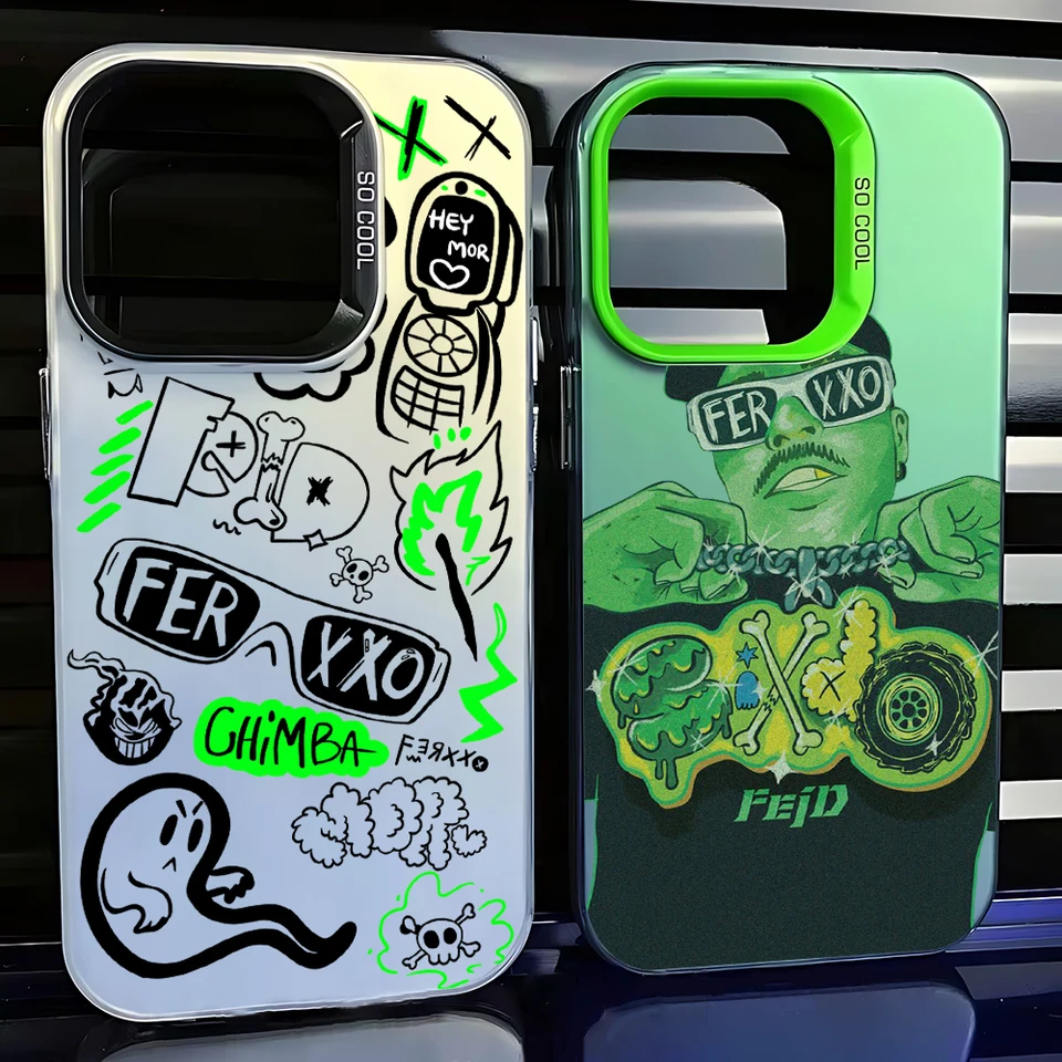 Feid Nitro Jam Ferxxo telefónny prípad pre OPPO A17 A18 A31 A37 A38 A55 A57 A58 A74 A76 A78 A94 A94 A98 4G 5G MATTE SOCKOPOPROUP ACKOP