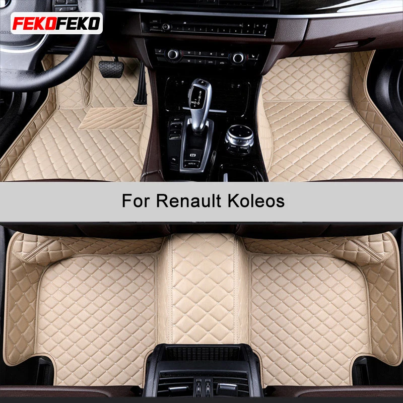 Fekofeko vlastné podlahové rohože pre rohože pre Renault Koleos Auto Carpets Foot Coche Accessorie