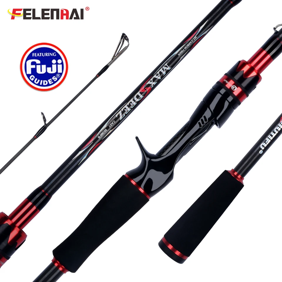 Felenhai Spinning Casting Fuji Lure Fishing Rods 1,68/1,8/2,1/2,4/2,7/3,0/3,15 m 30t Carbon 3-70g