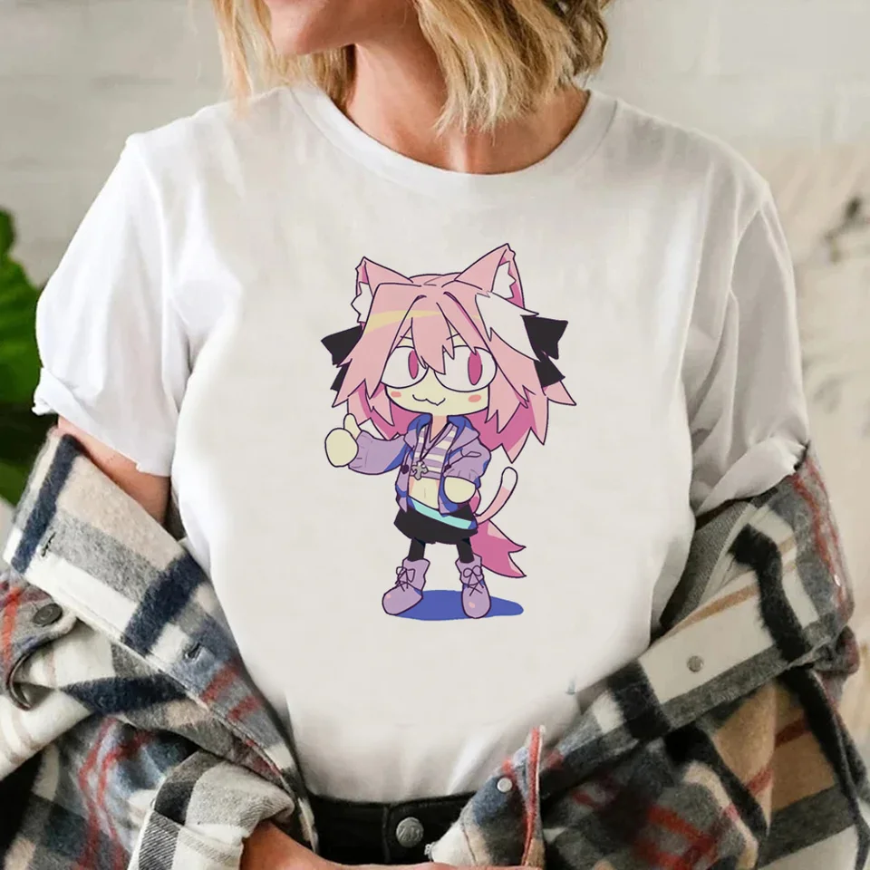Femboy T košeľa Ženy Anime Tee Girl Designer Clothing