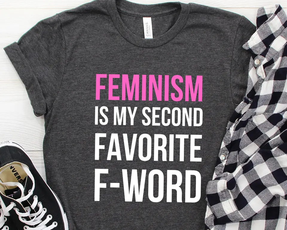 Feminizmus je moje druhé obľúbené slovo feministické tričko Girl silu pre