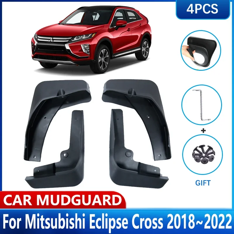 Fenderové klzné klapky pre automobilové koleso pre krížové prízvuky Mitsubishi Eclipse 2018 ~ 2021 2022 bahenné klapky Guards