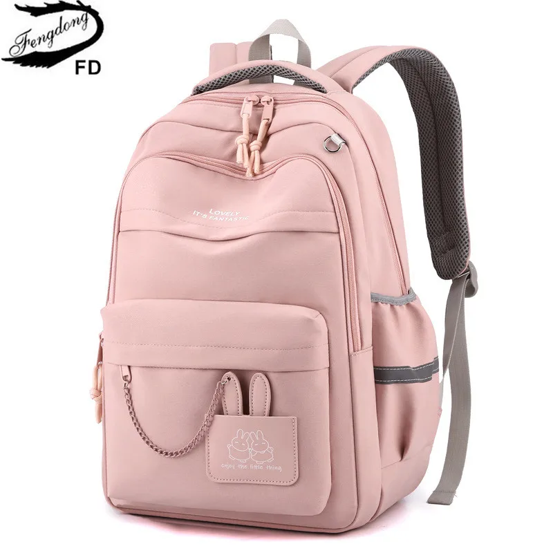 Fengdong Kids School Bag Cute School Batoh pre dievčatá deti Kawaii Bookbag Základné študenti darček pre veľkú kapacitu batoh