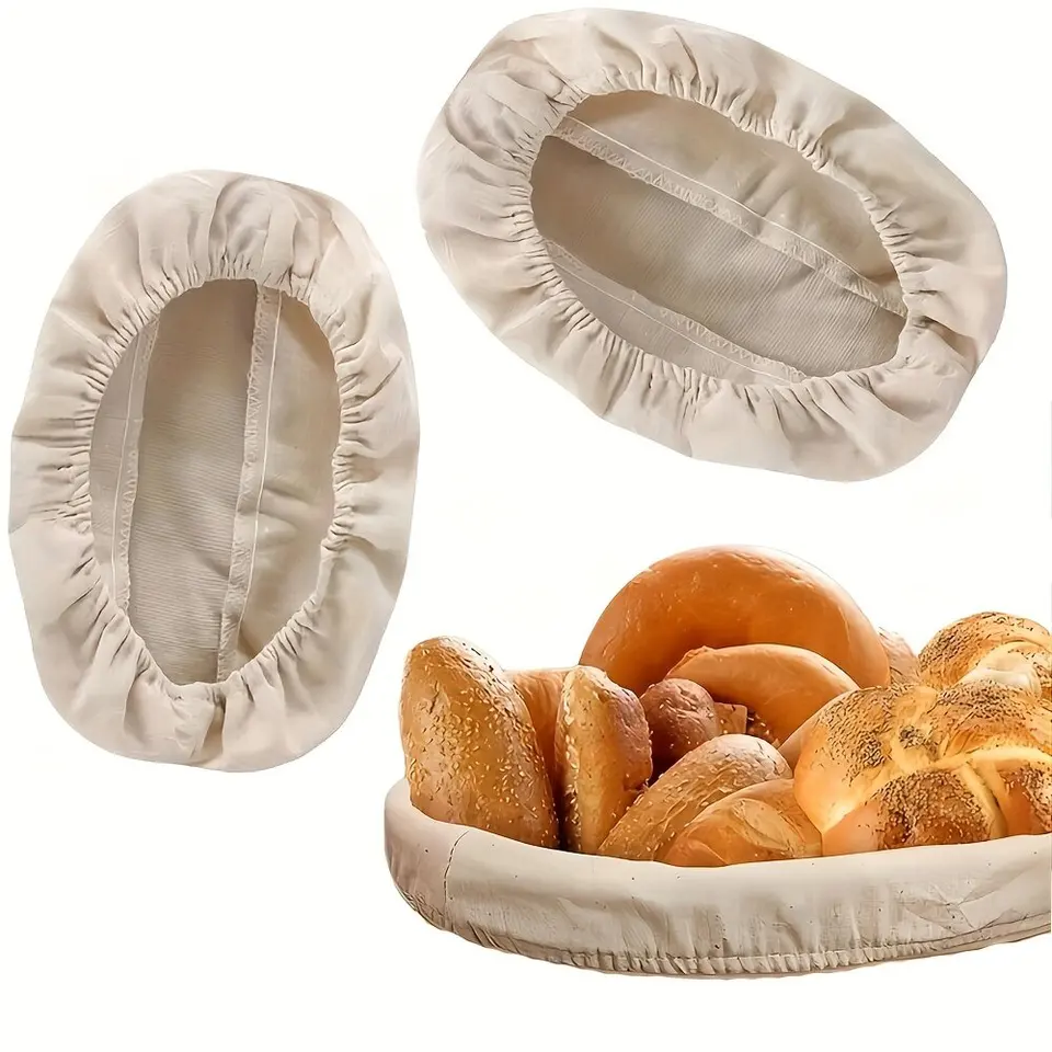 Fermentácia Rattan Basket Bake Bake Bake Bake Round Breet Basket Cover Cover Domov kuchyňa Kuchyňa pekárna žena v domácnosti Baker TorreFaction Tool