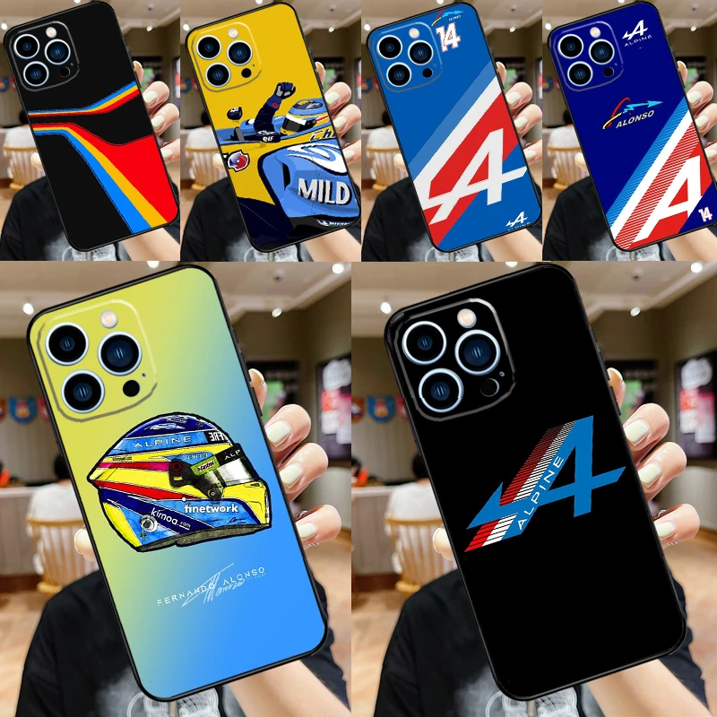 Fernando Alonso 14 Puzdro pre telefón pre iPhone 15 13 12 11 14 Pro Max Mini x xr xs Max SE 2020 2022 7 8 15 Plus kryt