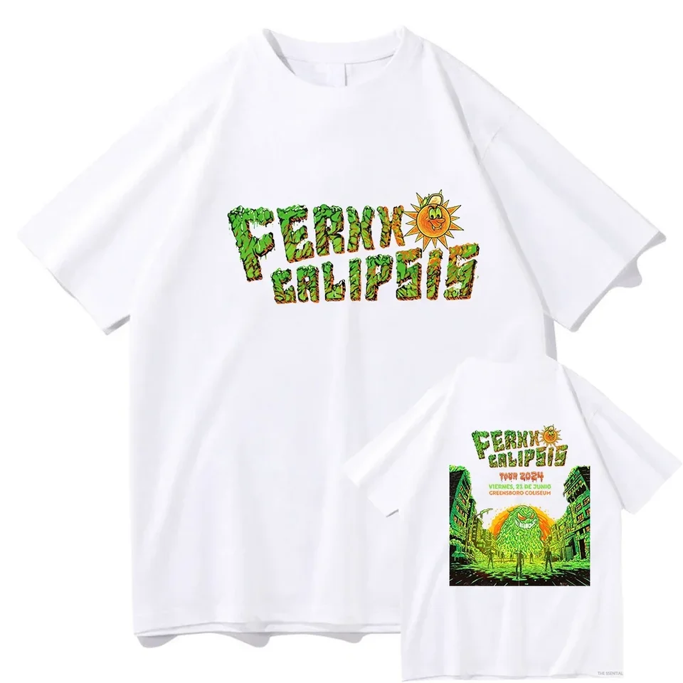 FerxxoCalipsis Tour 2024 T košele Fashion Feid Men/Dámske oblečenie Hip Hop Topy Vintage Unisex Streetwear Cotton Grafické tričká
