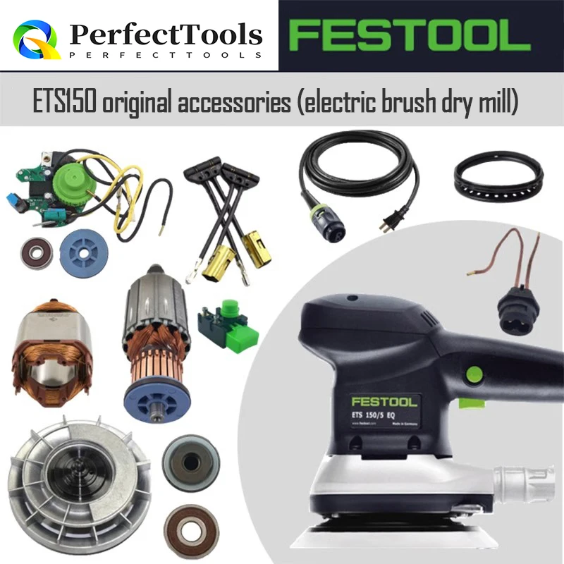 Festool 576074 Elektrické okrúhle kruhové vibračné stroj ETS 150/3 /5EQ-plus diely