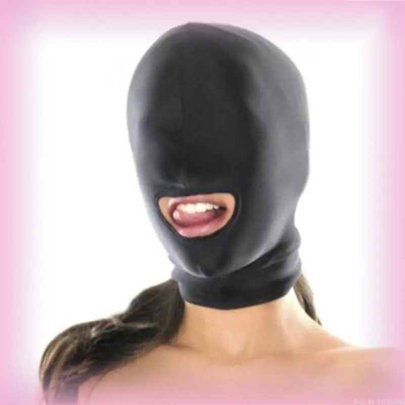 Fetish Slave BDSM Bondage Ostanca Sex Mask Mask Otvorené oči Otvorené postroj Elasticity Slepá zhora pre pár Nové exotické príslušenstvo