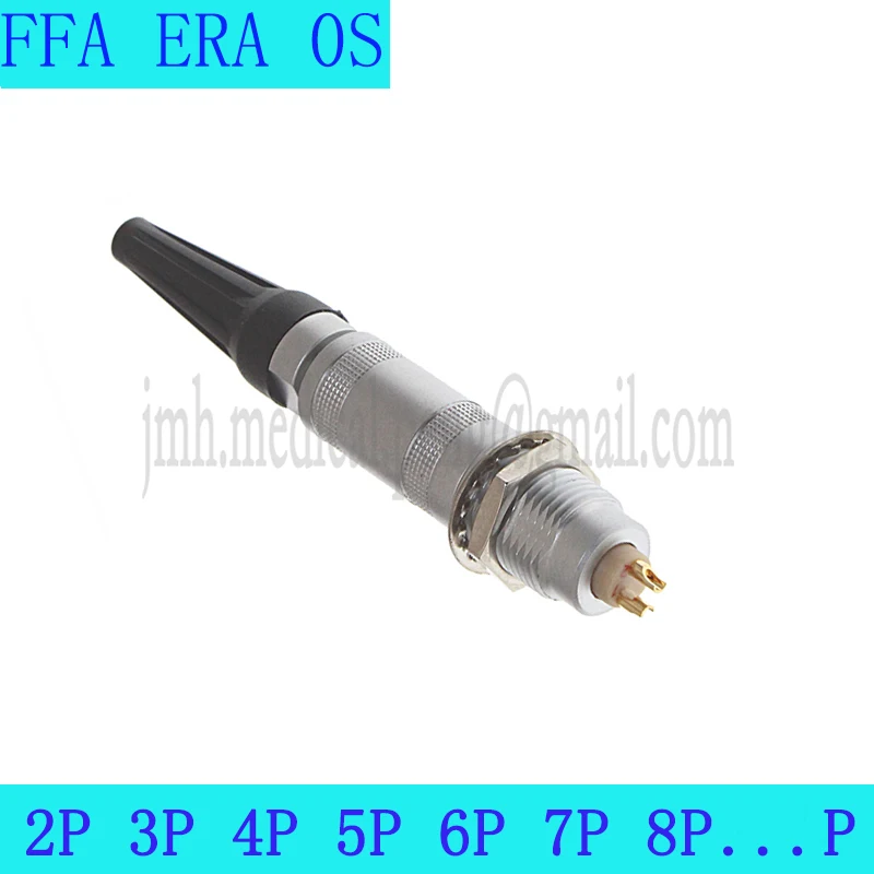 FFA ERA 0S Séria 1 2 3 4p Core Half-Moon Aviation kovová zástrčka Push-pull-Locking Precision Conector Connector Anténa RF kábla
