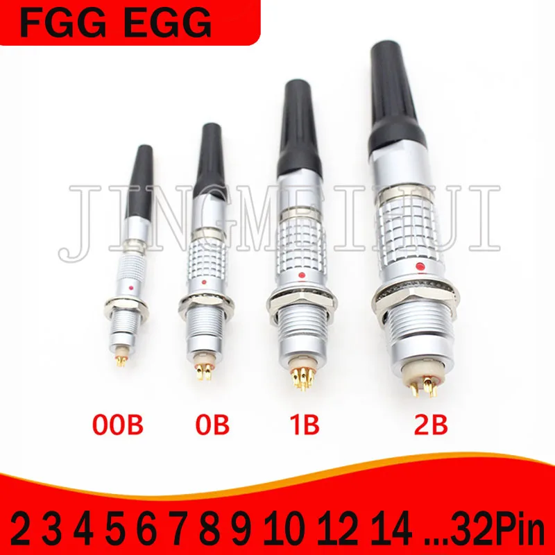 FGG Egg 00B 0B 1B 2B Connector 2 3 4 5 6 7 8 9 10 12 14 16 18 19 26 26 32pin Aviation Aviation Plug and Audio Equipment Fotoaparát Socky Socky