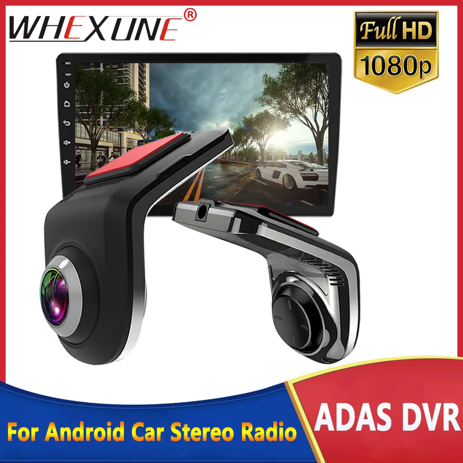 FHD 1080p USB DASH CAM pre Android Multimedia ADAS Mini Car DVR DVR DVR DVR Auto video TF karta 32G 64G Auto Recorder Player DVD