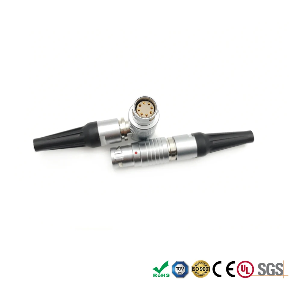 FHJ pravý uhol 2b 8 pin / fgj rovný 2b 8 PIN / ECJ 2B 8 PIN Muž pre Arri Alexa Mini Amira Power Connector 1pcs