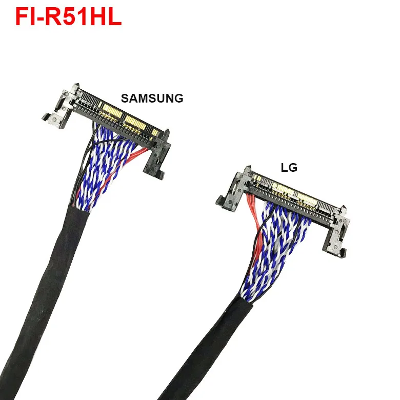 Fi-Re51p 2ch 8-bitové LVDS kábel 55 cm pre LG Samsung AU Chi Mei Sharp 51pin 2ch 8bit Connector