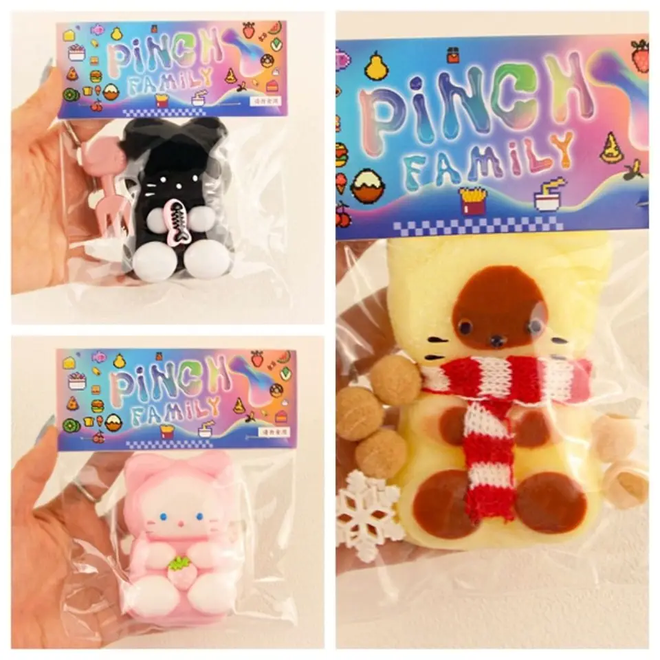 Fidget medveď hračky squishy medveď malé roztomilé zvieracie antistress dekompresie vetranie stlačte hračku noviny deti narodeniny darček