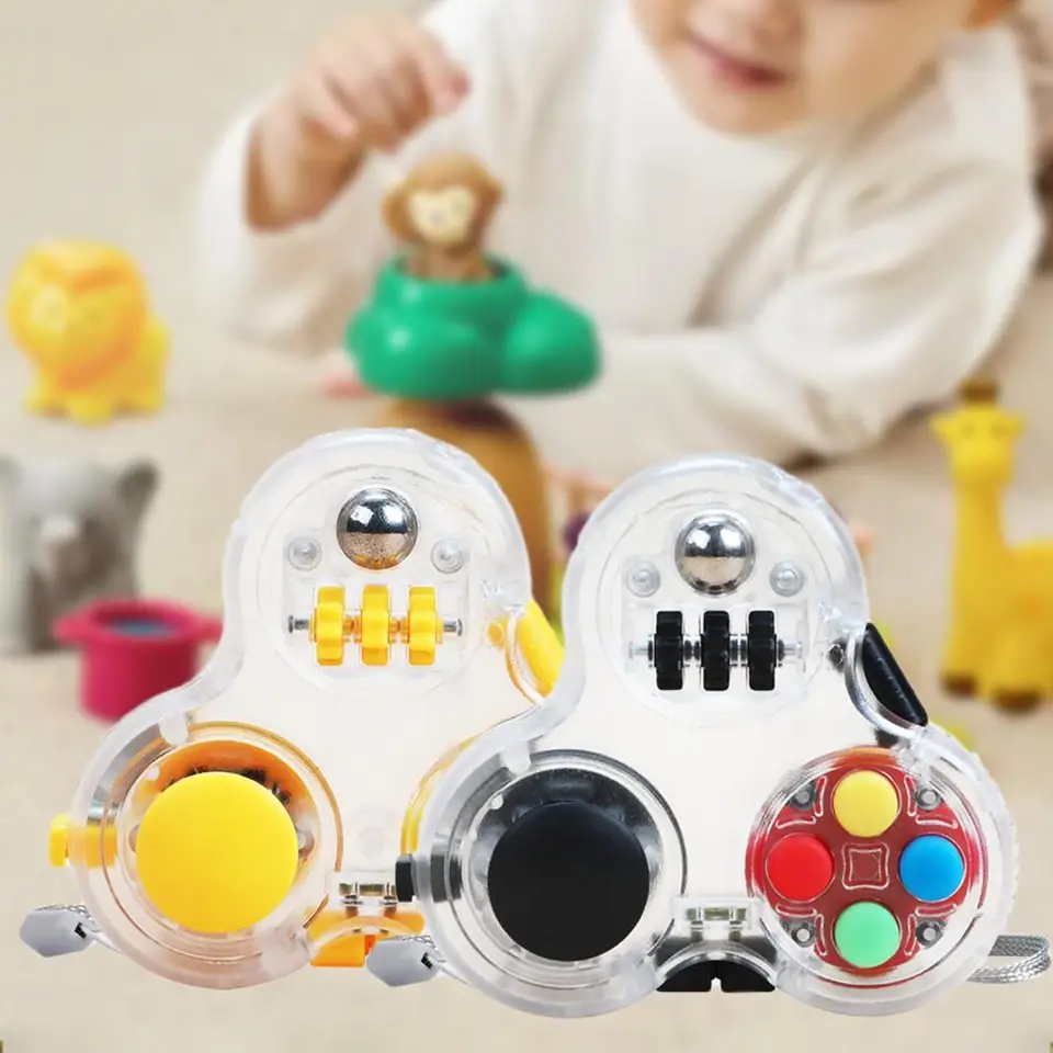 Fidget Pad Hračky proti stresu Reliéf žiarivá farebná flexibilita ruky ruky hračky fidget pre dospelých detí relax