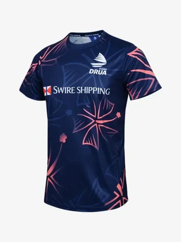 Fidžijský drua 2024 Mens vyčnieva tričko Rugby Singlet Jersey tričko Vlastné meno a číslo veľkosť S-3xl
