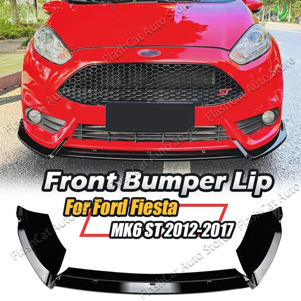 Fiesta MK6 ST B-Max B232 Predný nárazník automobilu pre Ford 2012-2017 Splitter Lip Spoiler Difúzovač strážca súprava tela Tink ABS Tuning