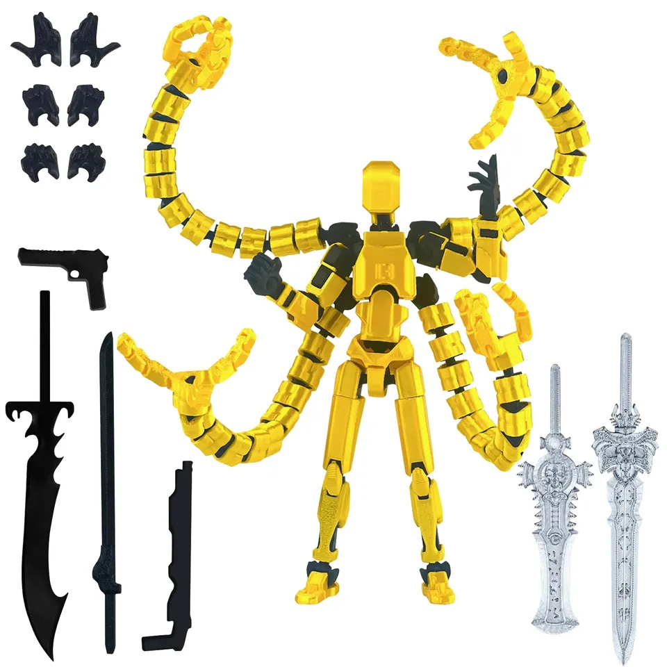 Figurína 13 akčná figúrka Titan Multi-artikulárne robotické hračky 3D tlačené pohyblivé anime figurín figurín úbytok dekompresie hračky pre deti