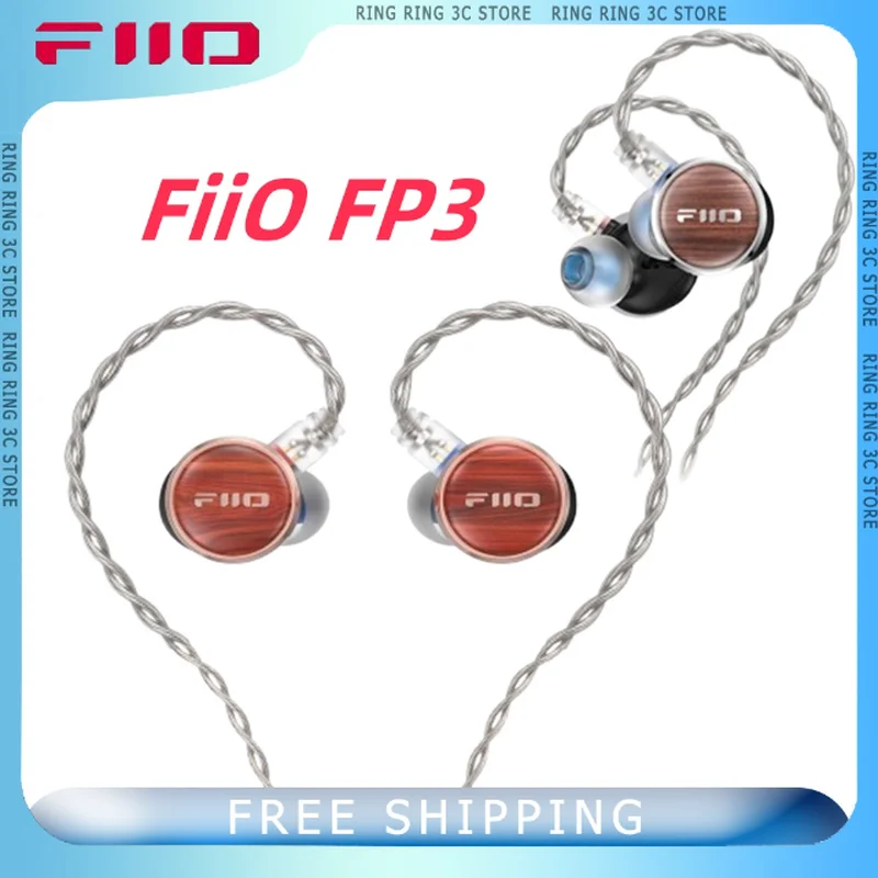 FIIO FP3 káblové slúchadlá v uchu 14,5 mm planárna membrána vodič drevená čelná doska 0,78 mm 2pins kábel Custom pre audiofilovho hudobníka