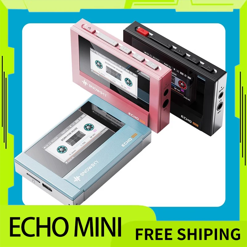 Fiio Snowsky Echo Mini Wireless Bluetooth MP3 Mini Walkman 8 GB Vlastná podpora DSD Retro prenosný darček pre prehrávač Bluetooth